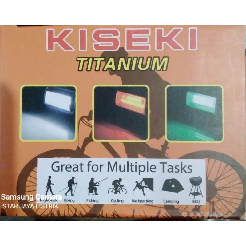 Senter Kepala Sepeda Kiseki Titanium CK-B600 Water Proof