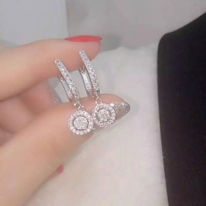 Anting giwang silver diamond titanium XUPING aslianti karat