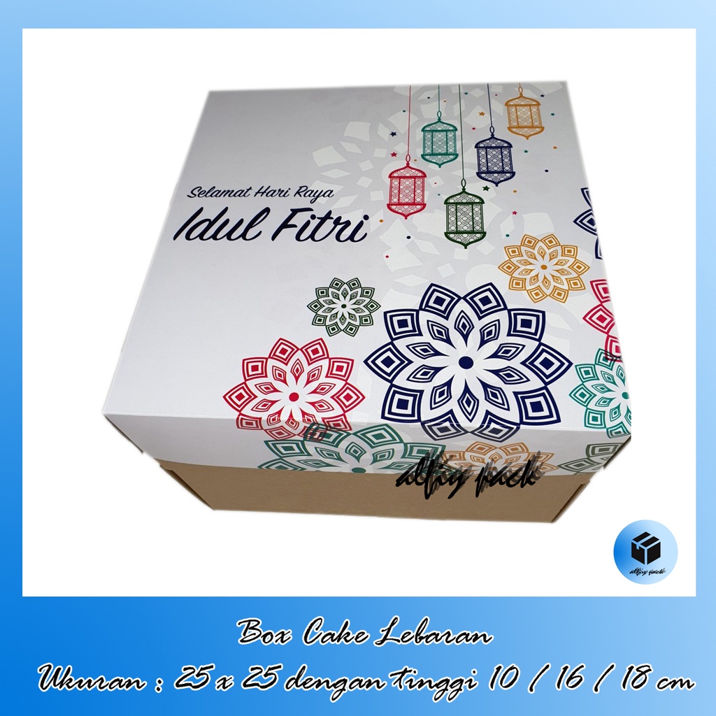 

1pack isi 5pcs BOX CAKE LAPGIT LEBARAN GREY UKURAN 25x25 CM TINGGI 10 / 16 / 18 CM DUS PACKAGING HAMPERS / PARCEL IDUL FITRI / RAMADHAN KAREEM LANTERN