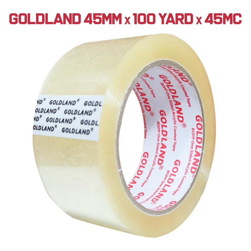

Kenam Lakban Bening Goldland Size 2 inch 45mm Lakban Bening 45mm 100yard