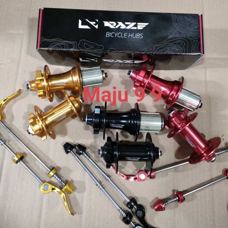 HUB DAN FREEHUB MERK RAZE PRO 28 HOLE 6 PAWL 6 BOLT QR SUARA TAWON NEW