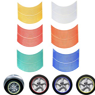 Stiker Reflektif untuk Velg Ban Mobil Motor Ukuran 18 Stiker Reflektif untuk Velg Ban Mobil Motor Ukuran 18