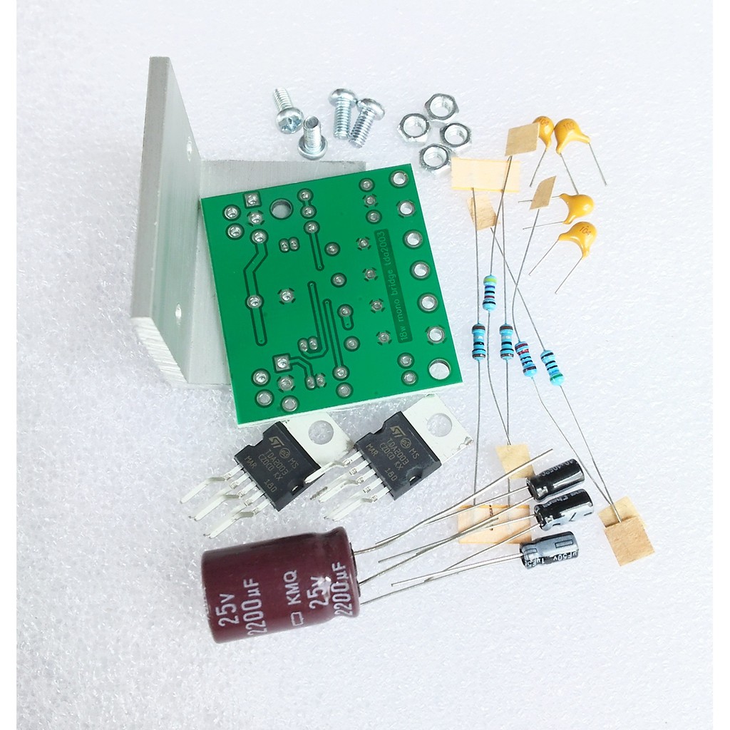 DIY TDA2003 Mono Bridge 18 Watt Power Amplifier