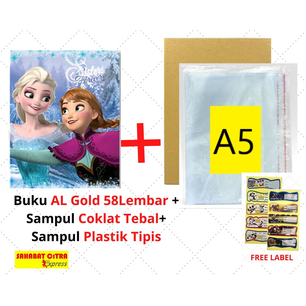 

PAKET LENGKAP 8 BUKU TULIS AL GOLD/ TIARA 58 LEMBAR SAMPUL TIPIS（一套）笔记本