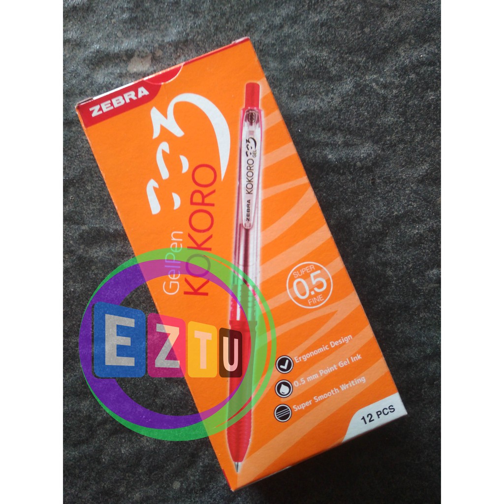 

Pulpen kokoro zebra gel 0.5