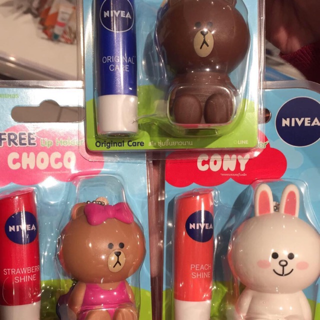 Nivea lip balm line conny brown choco