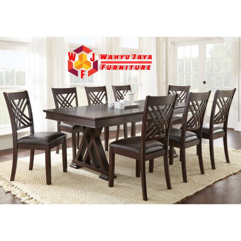 Meja Makan Minimalis 8 Kursi
