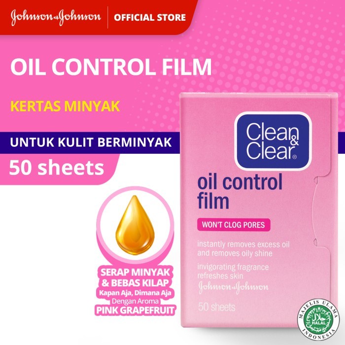 CLEAN & CLEAR OIL CONTROL FILM - FACE PAPER OIL CONTROL ORIGINAL - PINK 50'S