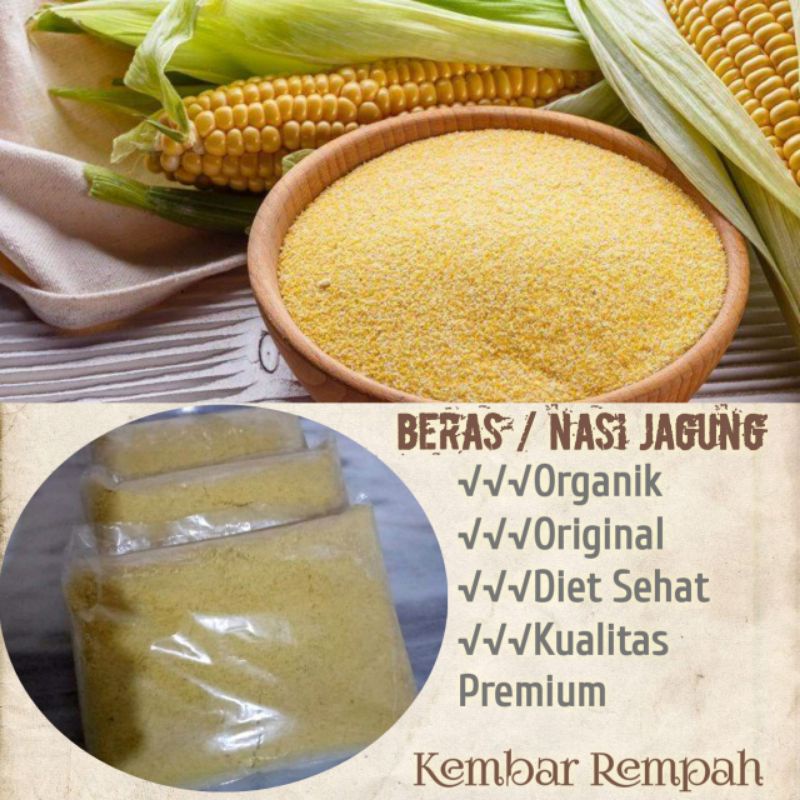 

BERAS JAGUNG | NASI JAGUNG ORGANIK 1KG