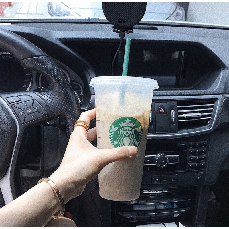 Starbucks botol minum cangkir transparan cangkir Cold Water Cup dapat digunakan kembali