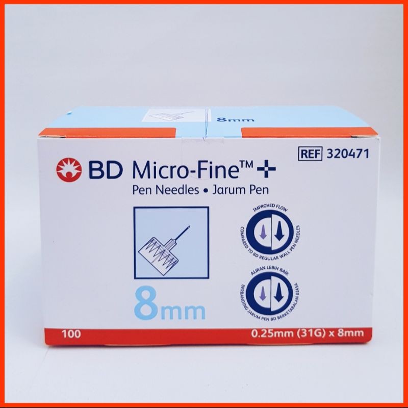 JARUM INSULIN BD MICROFINE 8MM #AKSAMED