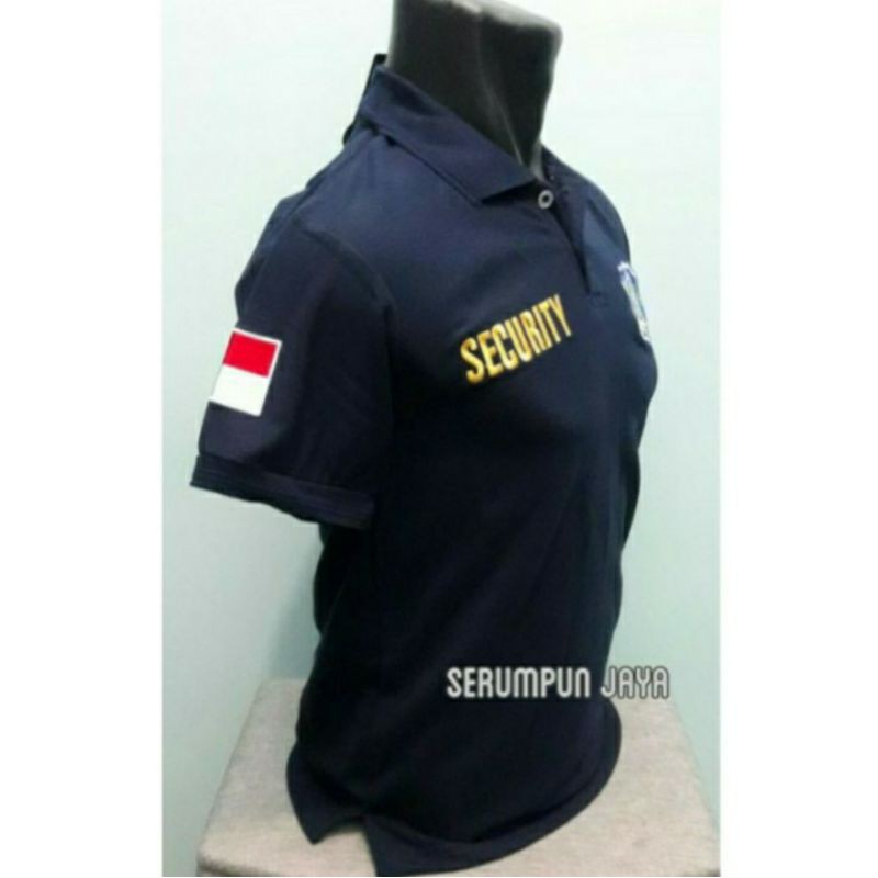 KAOS SECURITY NAVY - KAOS SECURITY - KAOS KERAH SECURITY - POLO SECURITY NAVY - BAJU SECURITY