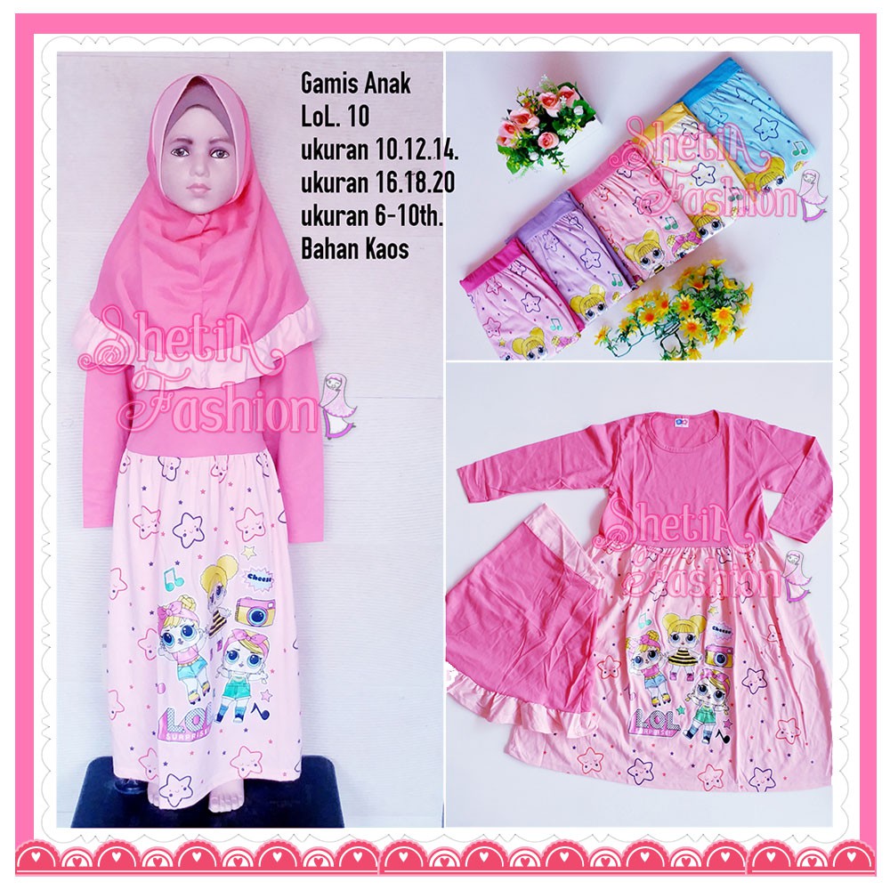 LOL GAMIS ANAK  BAJU  MUSLIM  CIKARANG  BEKASI Shopee Indonesia