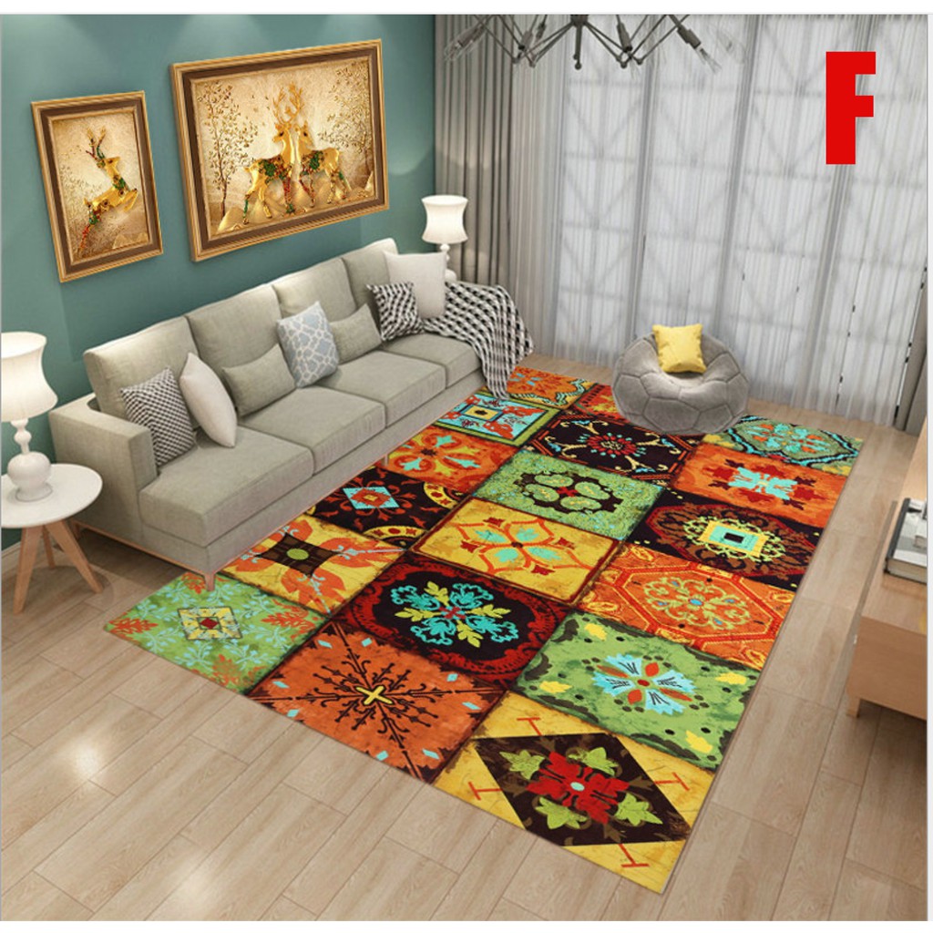 European Style Medium Modern Minimalist Carpet / Karpet Bulu Berudru