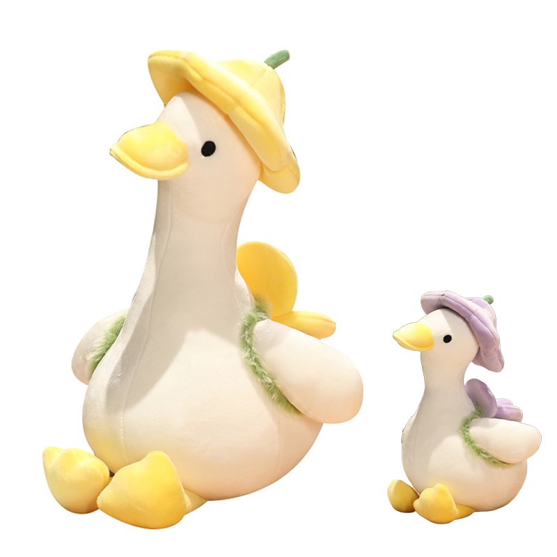 35/40/55cm Duck Doll Flower Duck Plush Toy Stuffed Animal Plush Toy Best Gift Kawaii Plushie Toy Simulation Funny Doll