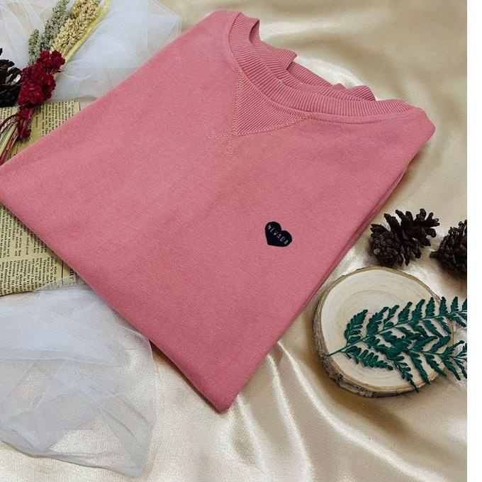 (BEST SELLER) T-Shirt (SWEATER POLOS)  - Sweater nevada POLOS Wanita // Sweater Cewek Love // Kaos A