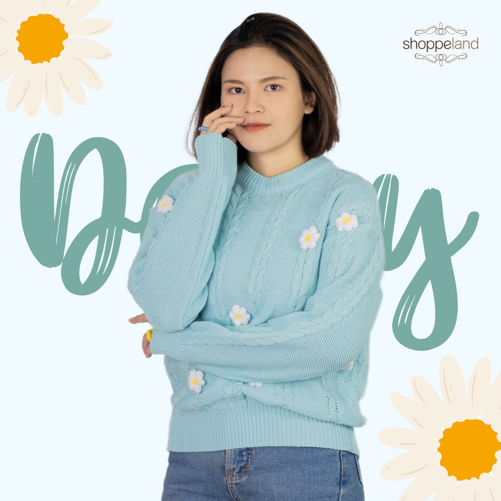 NEWSHOPPELAND - Daisy Sweater 3D Flower