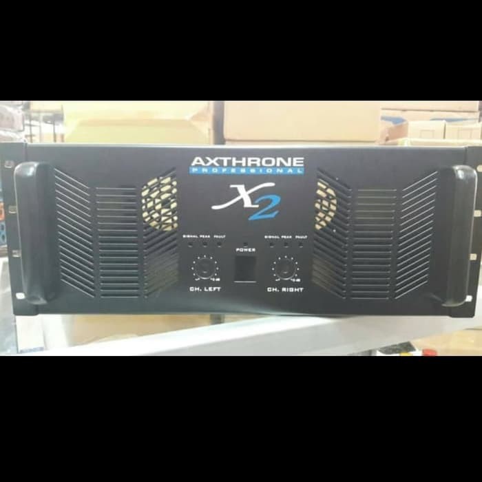 New box power amplifier axthrone x2 4u 43x43x17cm