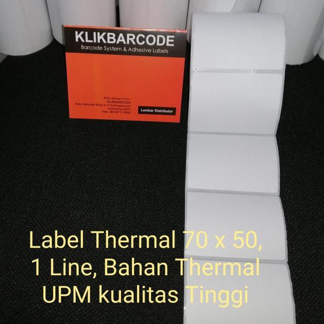 

↦ LABEL STICKER BARCODE THERMAL 70 X 50 - 70X50 MM - 1LINE - ISI : 400 PCS - XPRINTER - PROMO SHOPEE