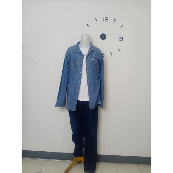 Kemeja Flanel wrangler second original