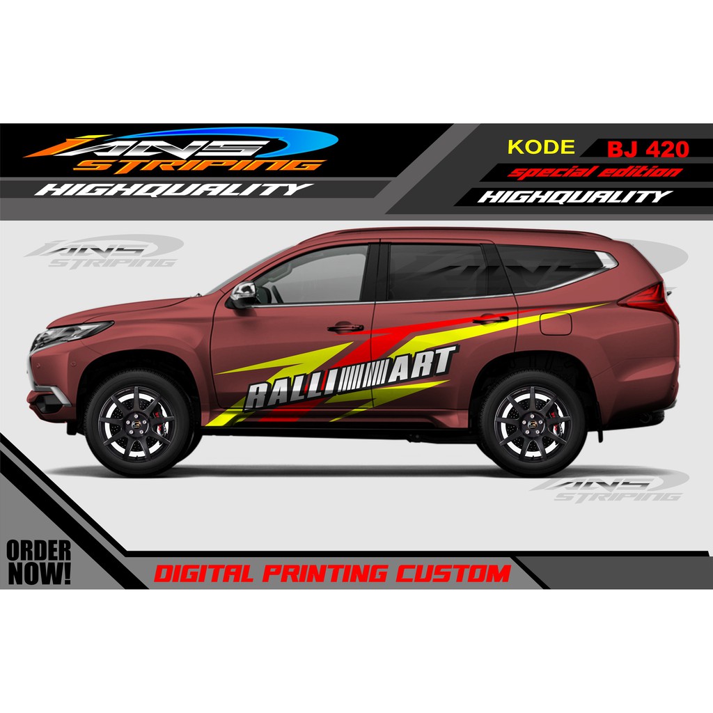 STICKER MOBIL PAJERO, FORTUNER / VARIASI STIKER MOBIL PAJERO, FORTUNER / STIKER MOBIL