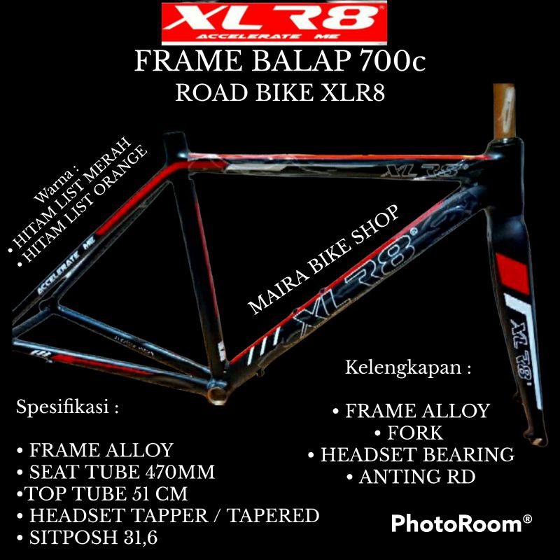 Frame Roadbike 700c XLR8 Me Sepeda Balap 700c Xlr8 Taiwan