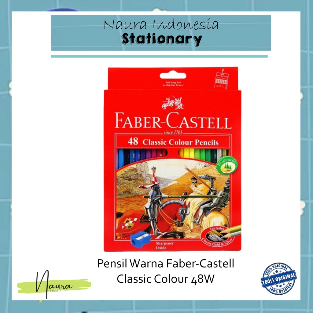 

Pensil Warna Faber Castell 48w classic Panjang