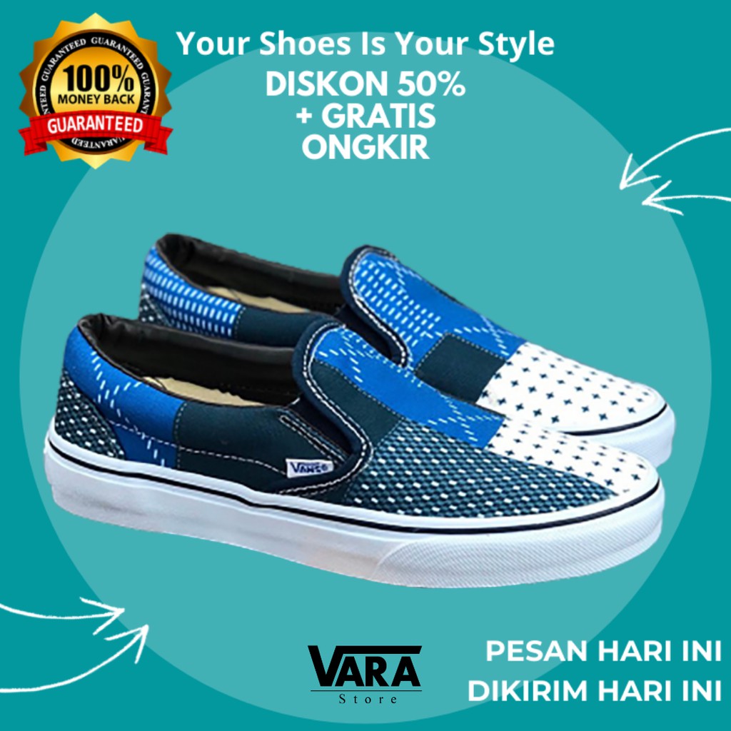 (BISA GRAB) VANSS SLIP ON FDMTL NAVY WAFFLE DT