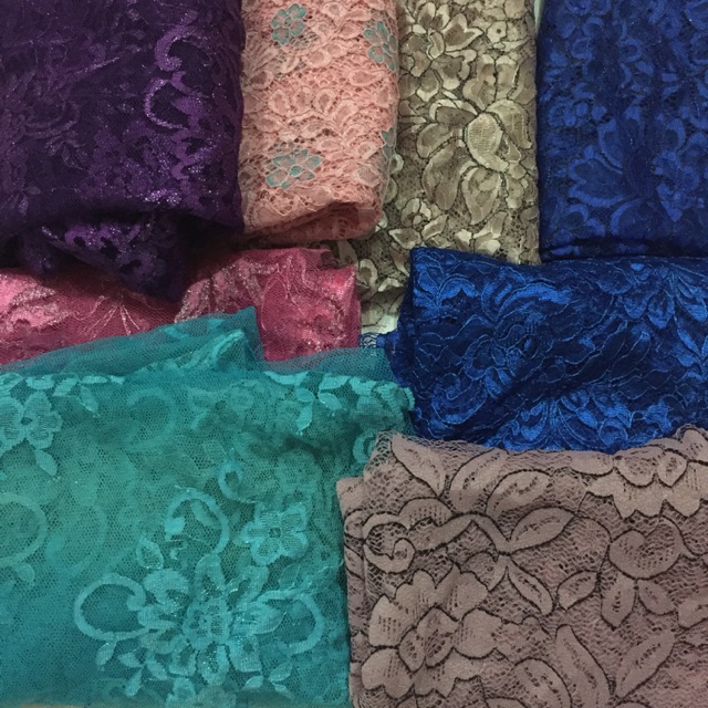 BAHAN PERCA BROKAT KILOAN UNTUK BIKIN MASKER