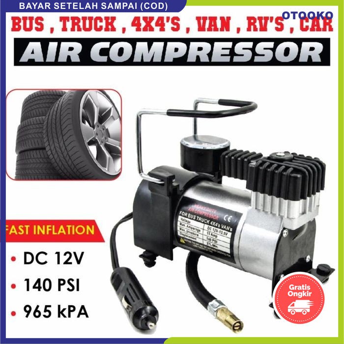 Kompresor Pompa Angin Ban Mobil Motor Compressor 100PSI Automatis Otomatis