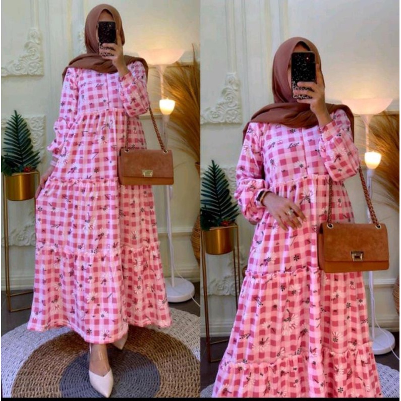 GAMIS VOXY KOTAK BUNGA MAYUNG