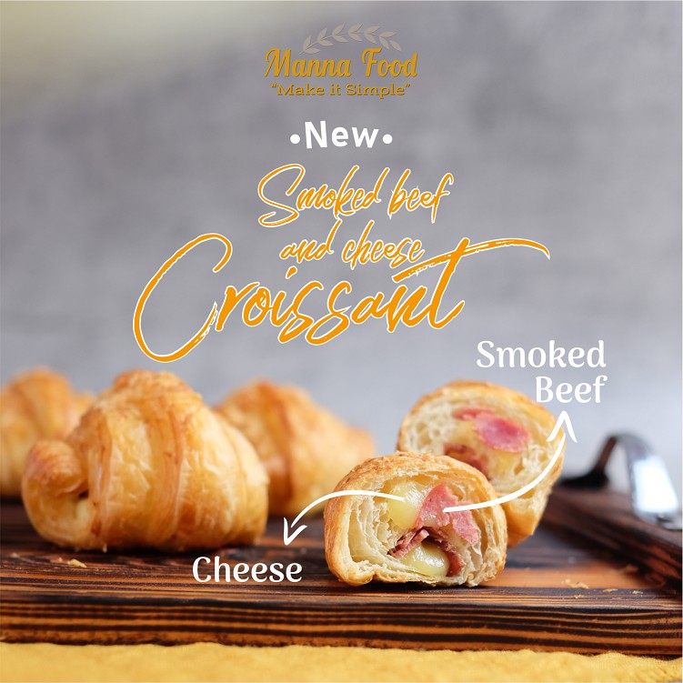 

Mini Smoked Beef and Cheese Croissant
