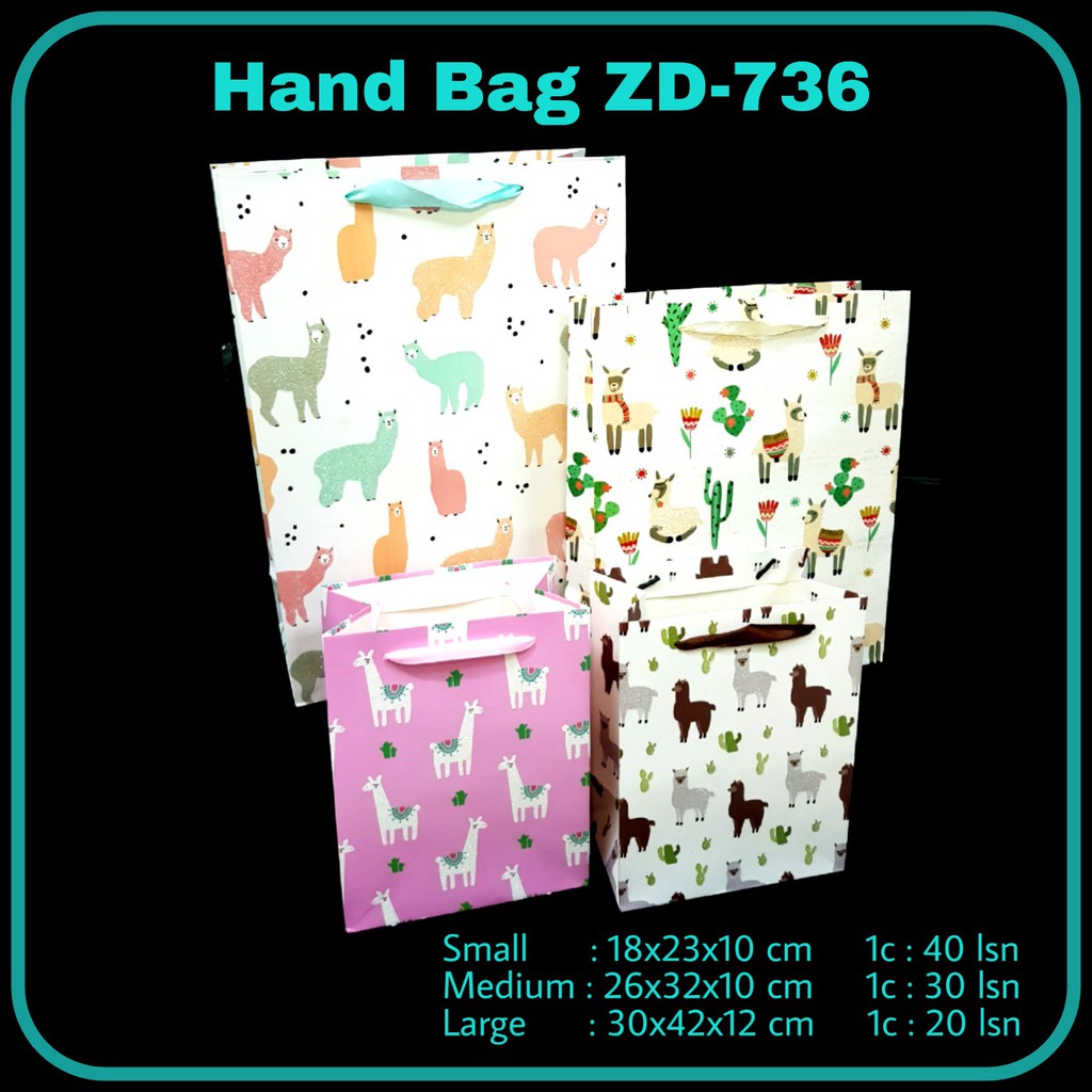 

ILP Hand Bag Kertas ZD-736B / Goodie Bag / Tas Serbaguna / Tas Tenteng