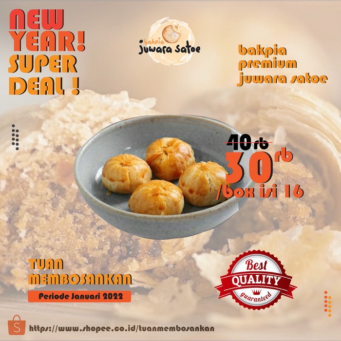 

SUPER DEAL - Bakpia Mini Sambal isi 16 pcs by Bakpia Juwara Satoe