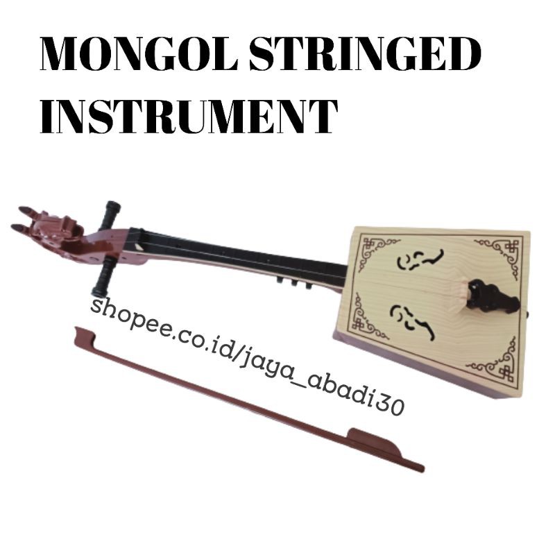 MAINAN ALAT MUSIK SEMACAM BIOLA / REBAB / MONGOL STRINGED INSTRUMENT (FREE BATTERAI)