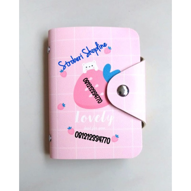 Dompet Kartu Strawberry