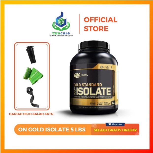 ISOLATE GOLD STANDARD OPTIMUM NUTRITION / ON ISOLATE GOLD 5 LBS BPOM