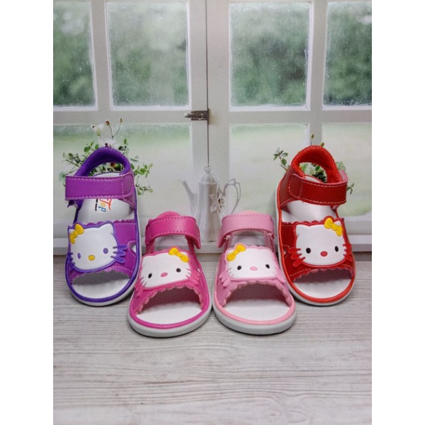 Sepatu sandal anak bunyi bayi perempuan usia 1-2 tahun /sendal anak lucu /sandal casual