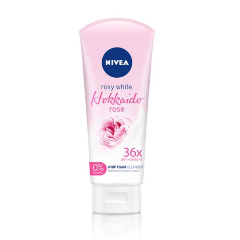 Nivea Rosy White Hokkaido Rose Whip Foam Cleanser - 100ml