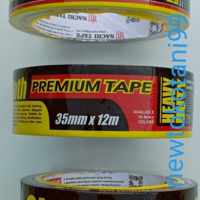 

Lakban hitam NACHI 1,5 inch 1.5" x 12 meter - cloth tape nachi 35 mm x 12 m nachi premium tape