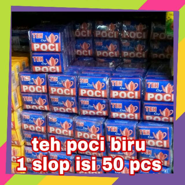 

Teh poci biru asli slawi asli tegal 1 slop isi 50 pcs
