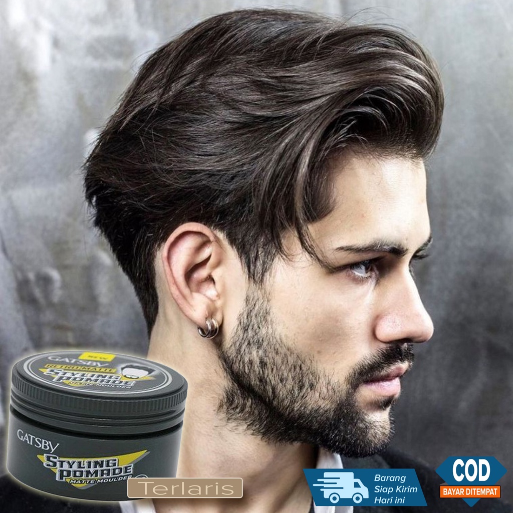 Minyak Rambut Cowok Pria Cocok Buat Rambut kaku Sulit di Atur dengan Gaya gaul yg Tahan lama Tampak 