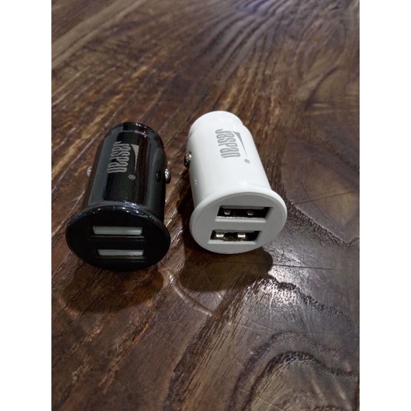 CAR CHARGER / CHARGER MOBIL / CHARGER MOTOR REAL 2.4A 2USB PORT JASPAN JC008