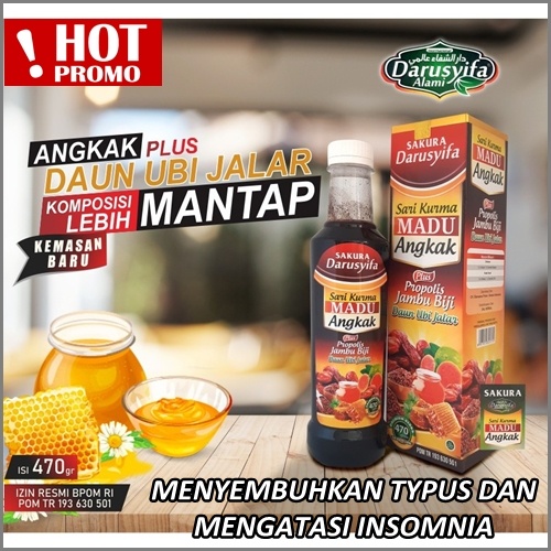 

BPOM Madu angkak untuk typus DARUSYIFA sari kurma madu herbal obat insomnia aman untuk bumil