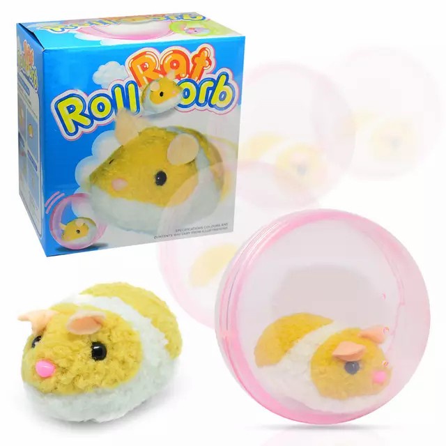 MOMBABY1 Mainan Motorik sensorik anak Rolling Hamster / Mainan Boneka Hamster