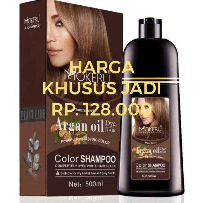 Mokeru Argan Oil Dye Hair Shampoo 500Ml Ak