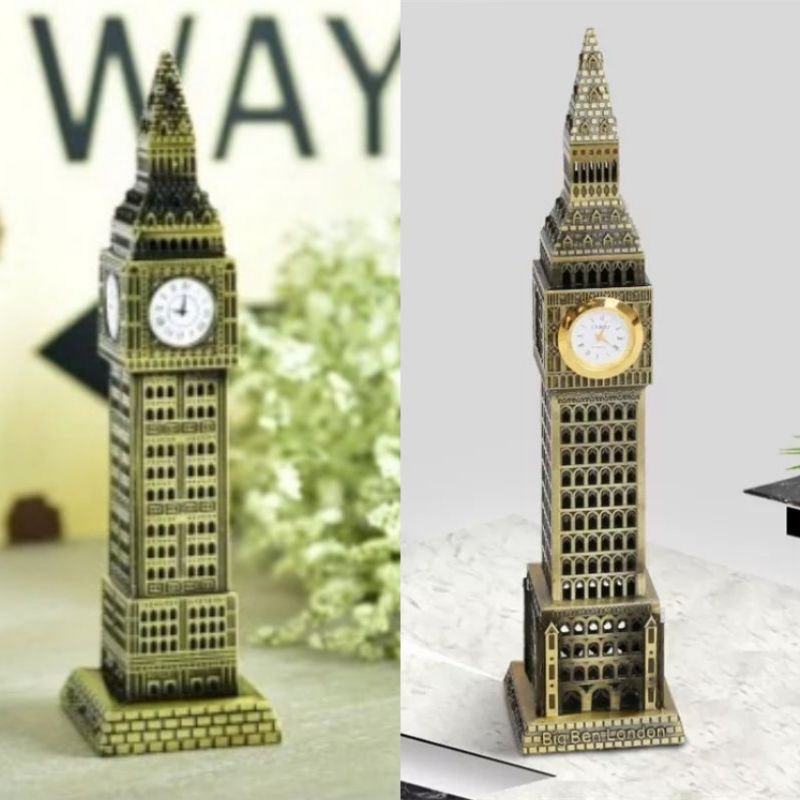 Big Ben London Menara Jam Miniatur Negara Pajangan