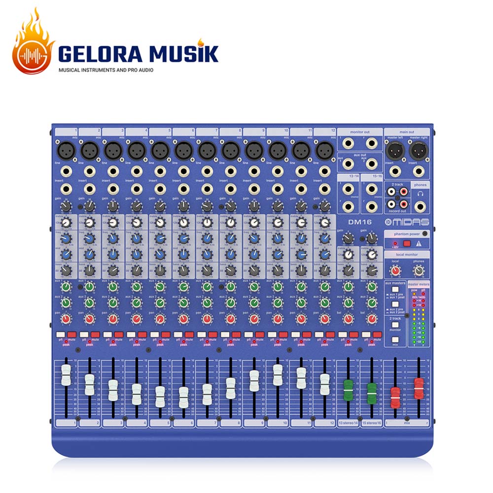 Studio Mixer Midas DM16 16 Input Analogue Live