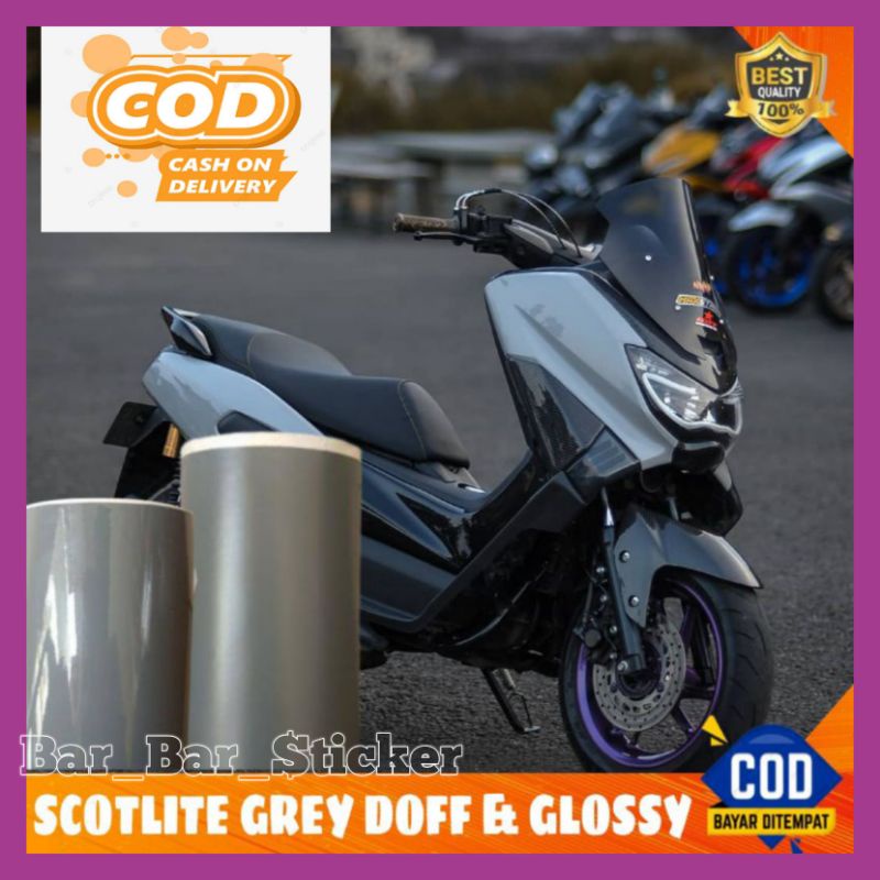 Stiker skotlet motor grey doff scotlite abu doff stiker skotlet