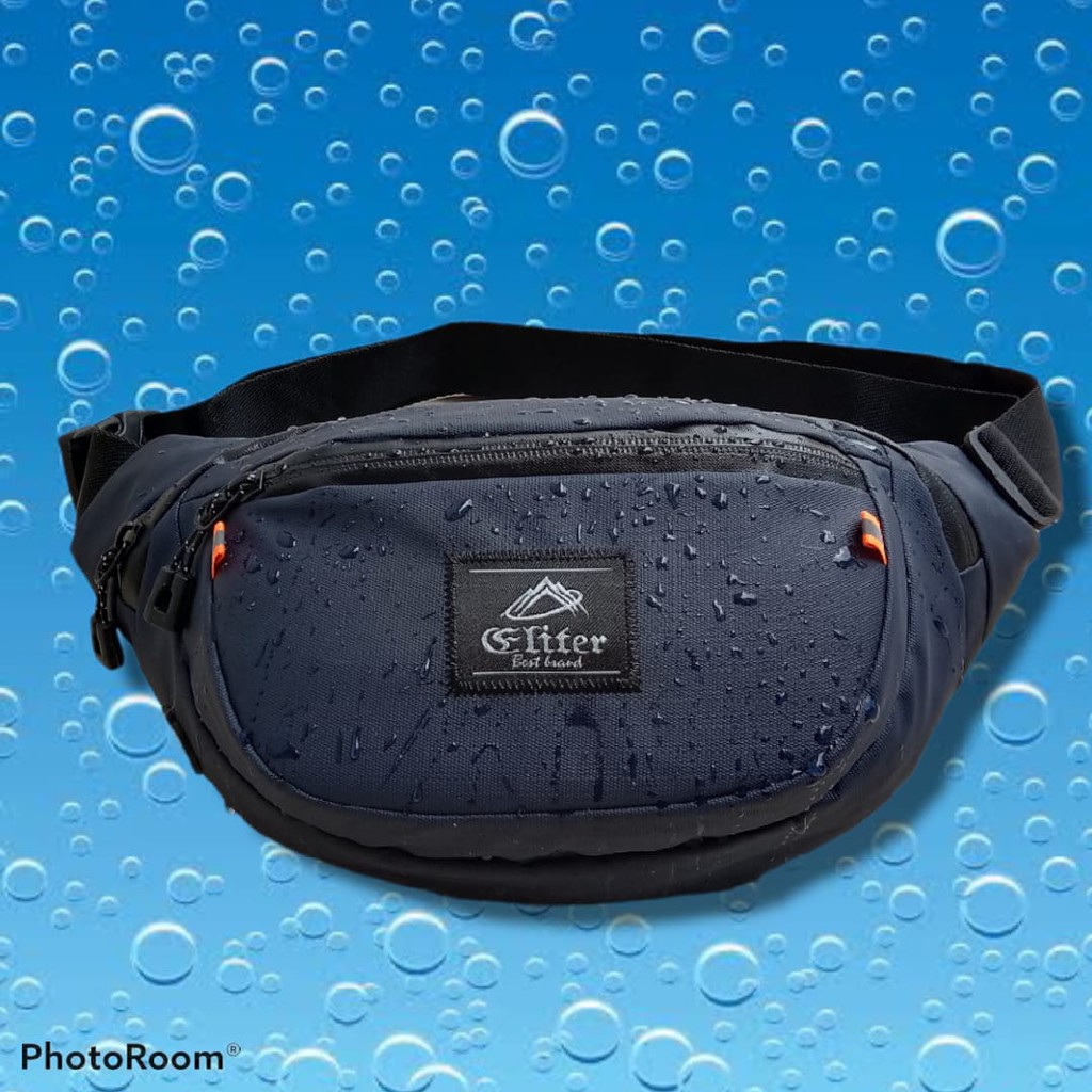 SLINGBAGKU (3 RUANGAN) TAS ELITER ANTI AIR PRIA WAISTBAG WATERPROOF